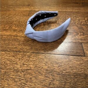 Lele Sadoughi Light Blue Woven Knot Headband